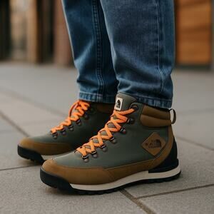 The North Face Boots Mens Size 9 Back To Berkeley IV Brown Waterproof Hiking NIB